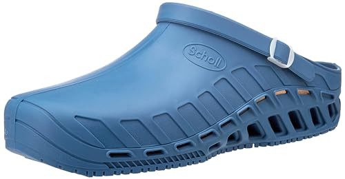 Scholl Clog Evo, Zoccoli Sanitari Medicali Unisex - Adulto, Azzurro, 37 EU-37 EU - Foto 1 di 7