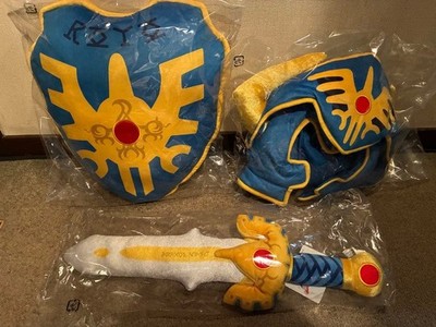 Dragon Quest Plüschtier Set Schwert Schild Helm Ungeöffnet Neu Selten 3 Stück