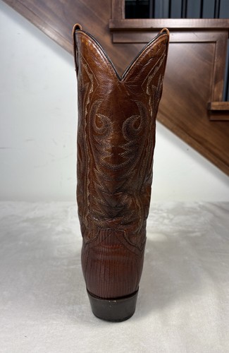 Dan Post Men’s Tan Teju Lizard Leather DP2351 Western Cowboy Boot Size 9.5 EW - Picture 11 of 17