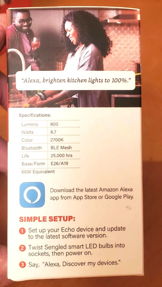 Sengled Smart Light Hub & 4-pack Multi Color LED Smart Bulb Set + Soft White LED - Image 4 of 4