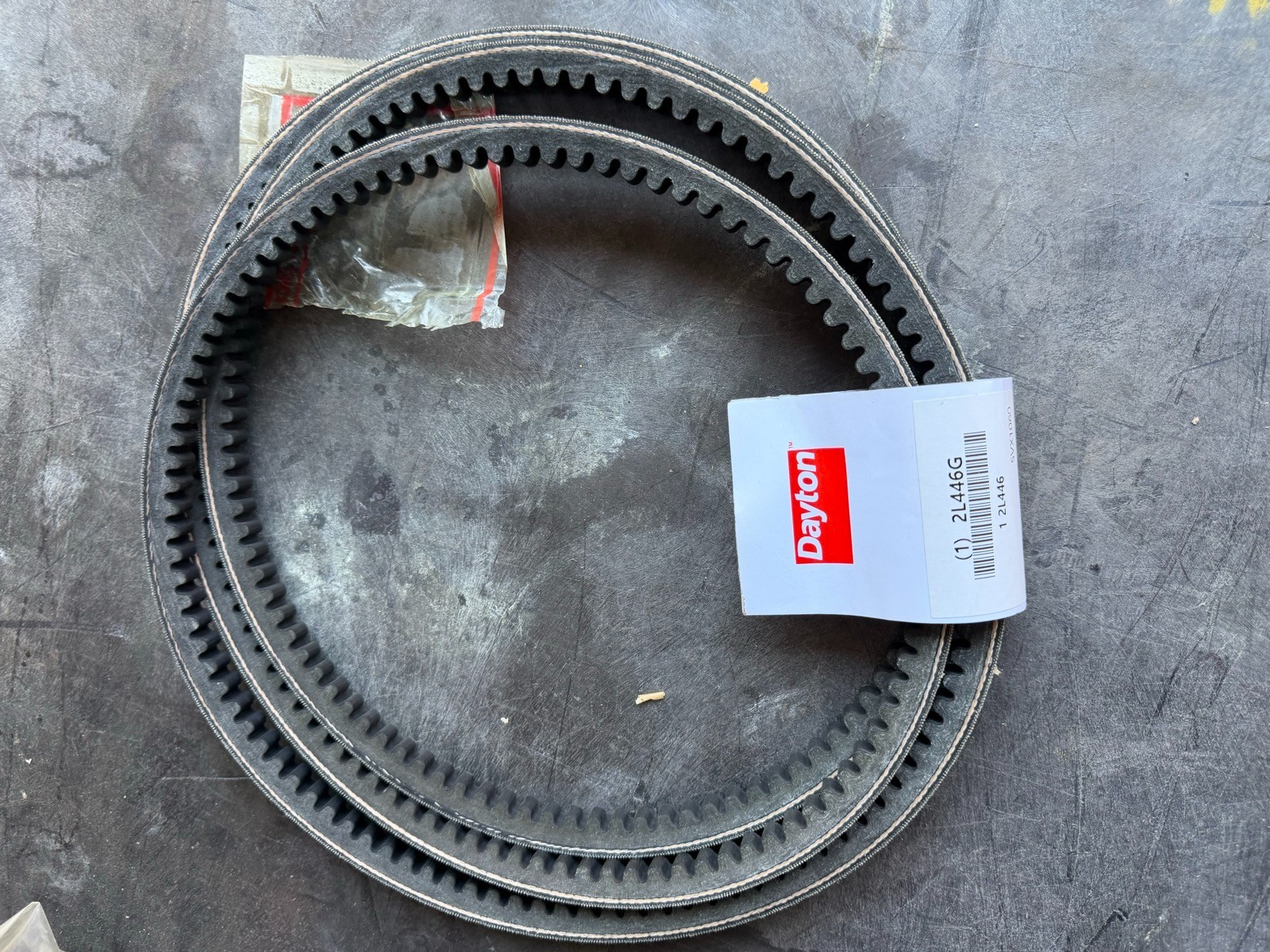 Lot of 2 Dayton 2L446G 5VX1060 Cogged V-Belt 106" 5/8" Industrial - New