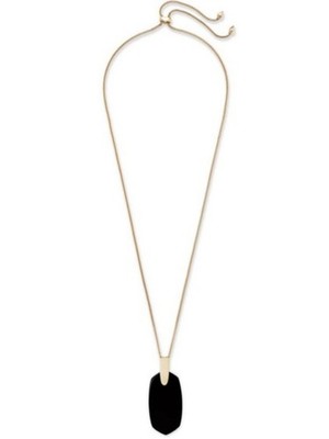 Kendra Scott Inez Black Pendant Necklace