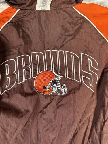 Vintage Play FootBall Cleveland Browns Toddler Zip Hooded Windbreaker 4T - Picture 5 of 5