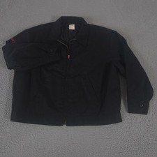 VINTAGE Dickies Jacket Mens 2XL Black Lined Eisenhower Twill Workwear 90s Y2K