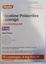 Rugby Nicotine Lozenge 4mg Mint 1 box 72 lozenges per box