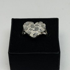 Sterling Silver Heart Nugget Ring Size 8.25 T...