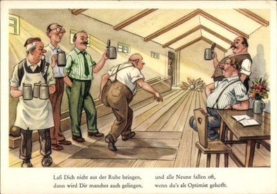 Postcard Don't Be Rested, Men Bowling,... - 11210979