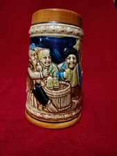 Vintage 1960s German Style Ceramic Beer Stein Made In Japan 7 Inches