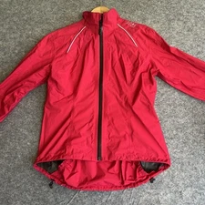 Gore Bike Wear Jacket Women’s Medium Red Gore Tek Pacific Shell Windbreaker READ