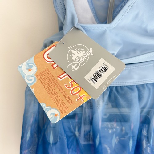 NEW Disney Frozen Elsa 3-Piece Swim Suit Set Skirt in Size 4 - Picture 5 of 7