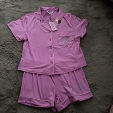 Juicy Couture Pink Roomwear Set Pajamas Size M Sequins