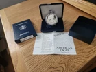 2002 W AMERICAN SILVER EAGLE UNC PROOF COIN COA AND BOX WEST POINT MINT