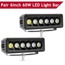 2pcs 6 Pro Max Cree Led Light Bar Combo Pods Offroad Heavy Duty Driving Fog 4wd 2pcs 6 Pro Max Cree Led Light Bar Combo Pods Offroad Heavy Duty Driving Fog 4wd