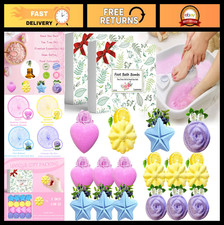 32 Pack Bath Bombs Foot Soak - Organic Tea Tree Oil, Essential Oil, Callus Car