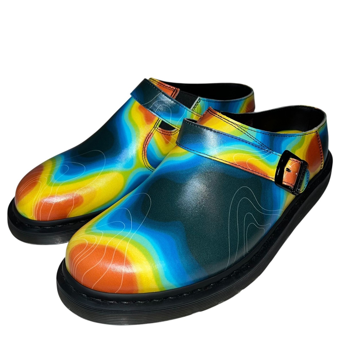 Dr. Martens Isham Mule Clog Genix Nappa Heat Map Men display picture 2