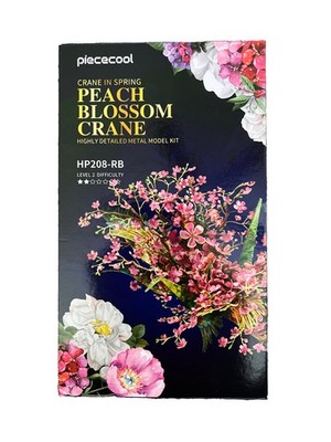 Piececool Metal Peach Blossom Crane Model Kits 3D Metal