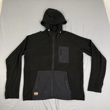 Desert Wild Moab Castleton Grid Hoodie Men's Large/XL Micro Black