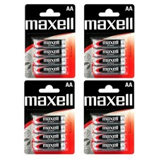 16 x Maxell AA Zinc Batteries 1.5V - Mignon LR6 MN1500 R6 R06 LR06 4B 0.40 per battery