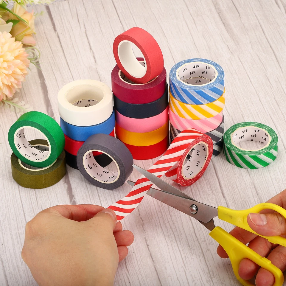 2 rollos de cinta holográfica Washi de 0,59 pulgadas x 10,93 yardas adhesiva negra Foto 4 de 4