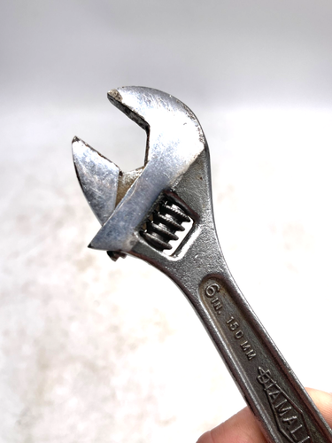 Vintage 6" Diamond Tool Horseshoe Co. Diamalloy Adjustable Wrench Duluth MN USA - Picture 3 of 6