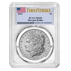 2023 $1 Morgan Silver Dollar PCGS MS69 FS Flag Label