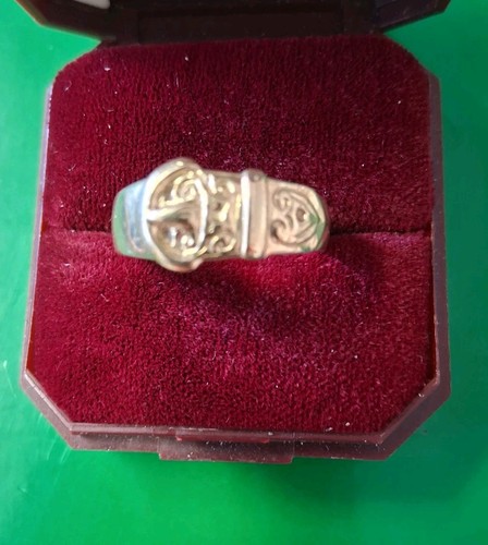 Vintage Siegelring 9 kt Gold Schnalle Größe S1/2 wiegt 4, Gramm gepunzt