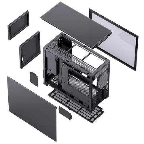 Jonsbo D31 MESH mATX Gehäuse, Tempered Glass - schwarz - Bild 8 von 9