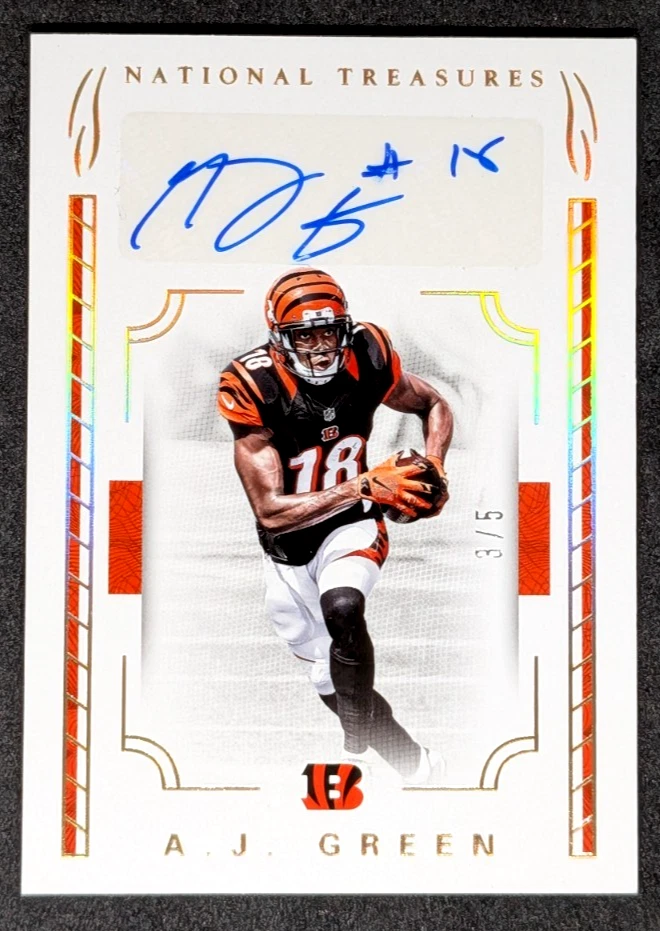 2016 Panini National Treasures A.J. Green Auto /5