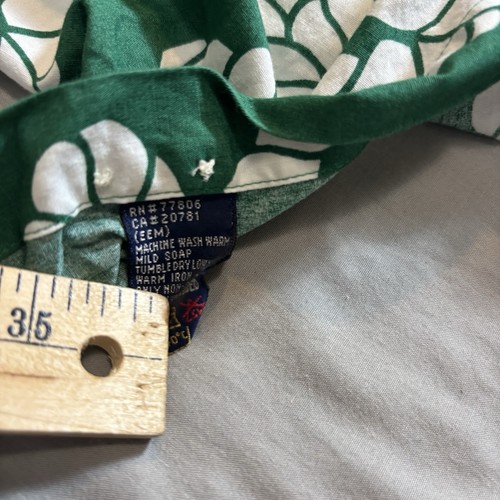 Tommy Hilfiger Nautical Knot Rope Resort Shirt Short Sleeve Mens XL Green - Picture 6 of 7