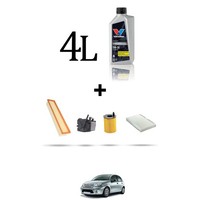 Hoffcar Servicekit 4 Filter Und 4L ÖL FüR Citroen C3 1.6 Hdi 80Kw Von 2005 Bis