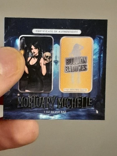 Bullion Baddies Series 7 Halloween Special Edition Mortuary Michelle 1oz Silver