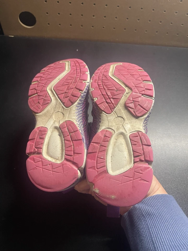 Размер 11 Saucony Baby ребенка ясельного возраста девочки Catalyst HL кроссовки в розовый и фиолетовый (B2) - Изображение 3 из 4