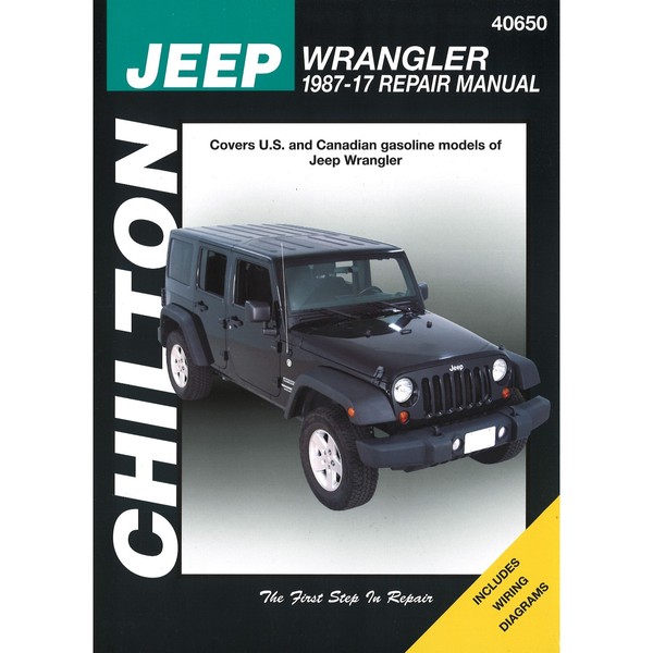Jeep Wrangler 1987-2017 Us Usa Kanada Import Repair Manual Chilton-image