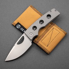 NEW! Oz Machine Co. Roosevelt (Standard) Zirblasted XHP, Speed Hole Milled Ti