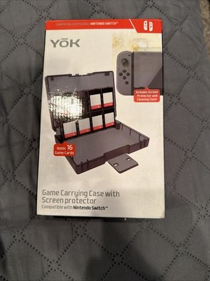 Game Carrying Case With Screen Protector Compatible With Nintendo Switch YOK