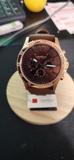 Men's Caravelle New York by Bulova 44A102 44mm Chronograph Rose Gold/Brown
