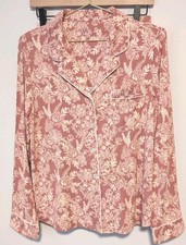 Cozy Earth Stretch Knit Long Sleeve Shorts Pajama Set Size XS Celadon Toile EUC