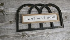Rustic Home Sweet Home Wood Wall Decor Farmhouse Arch Frame Sign 20x12
