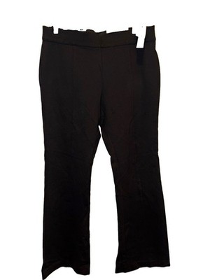 Christopher & Banks Black Ponte Bootcut Pants Women s L Modern Fit Mid Rise 