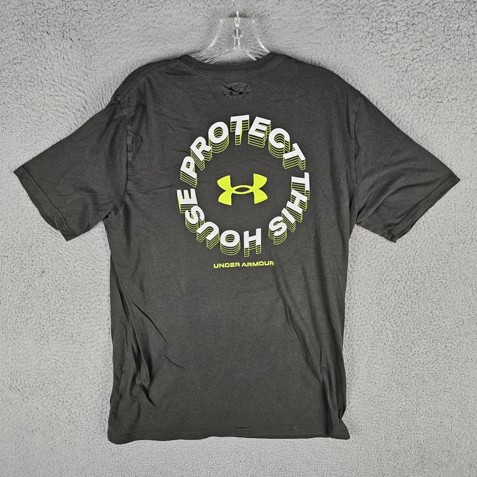Under Armour T-Shirt Mens Large “Protect This House” HeatGear Loose Fit 1357459