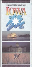 1991 Official State Issue Road Map Of Iowa
