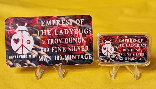Empress of the Ladybug ~ Hayleybug Mint ~ 1oz. 999 Fine Silver - Picture 3 of 4