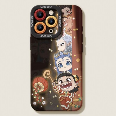 COOL Case Nezha Phone Case For Apple iPhone 6-16 Silicone Protective Shell