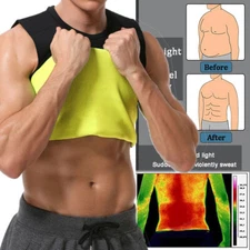 Men Body Shaper Corset Neoprene Sauna Vest Sweat Fat Burn Firm Control Shapewear