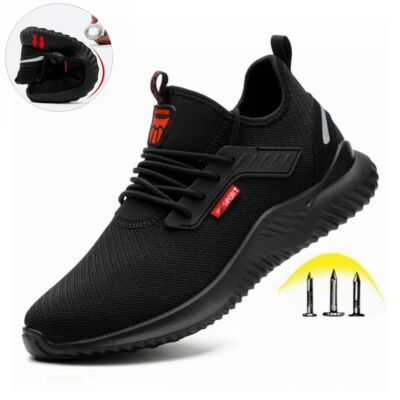 Damen Sicherheitsschuhe Herren Leicht Arbeitsschuhe Stahlkappe Schutzschuhe DE-