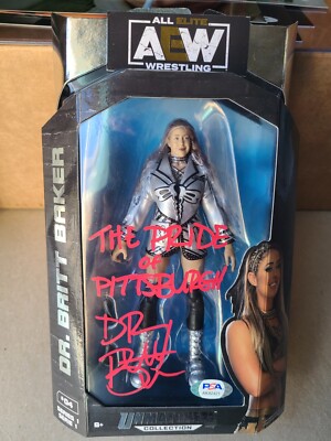 AEW Unmatched Collection - Action Figure Dr. Britt Baker D.M.D. Serie 1, Con Giacca E Mani Extra, Per Bambini 8+ E Collezionisti