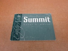 1989 Eagle Summit Owners Manual Original Literature Book Guide