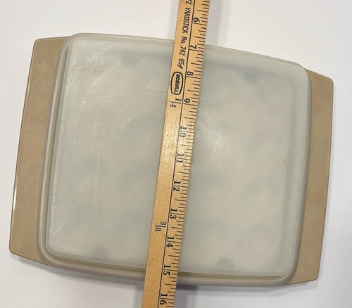 Vintage Tupperware Deviled Egg Keeper Carrier 723-1 W/Lid Almond Tan Complete - Picture 18 of 19