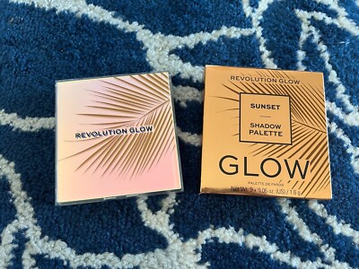 NIB Revolution Beauty Revolution Glow Sunset Shadow Palette Never Used