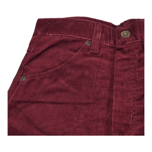 Wrangler Vintage Boys Slim Corduroys 12 Slim Red 75% Cotto 25% Polyester 24X27 - Picture 2 of 7